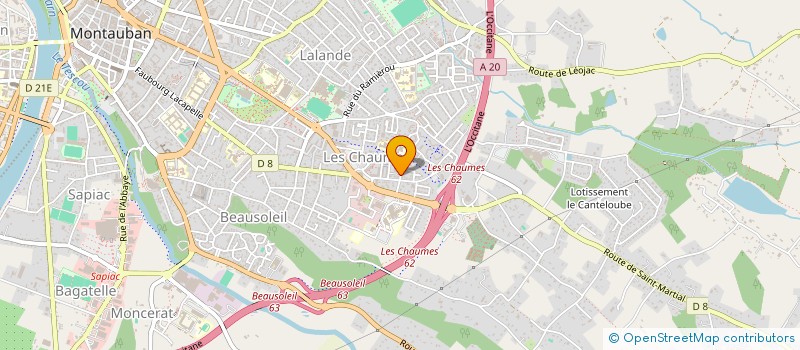 localisation de l'entreprise UN PETIT BOUT DE CHEMIN à MONTAUBAN