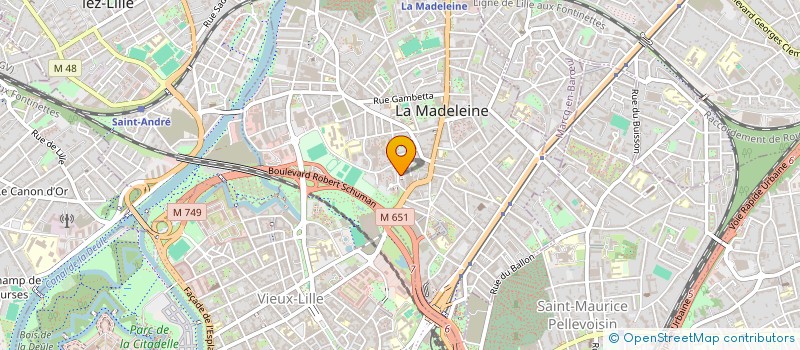 localisation de l'entreprise UN PETIT BOUT DE VIE à LA MADELEINE