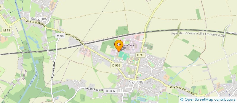 localisation de l'entreprise UN PETIT COIN DE CIEL BLEU  CYSOING