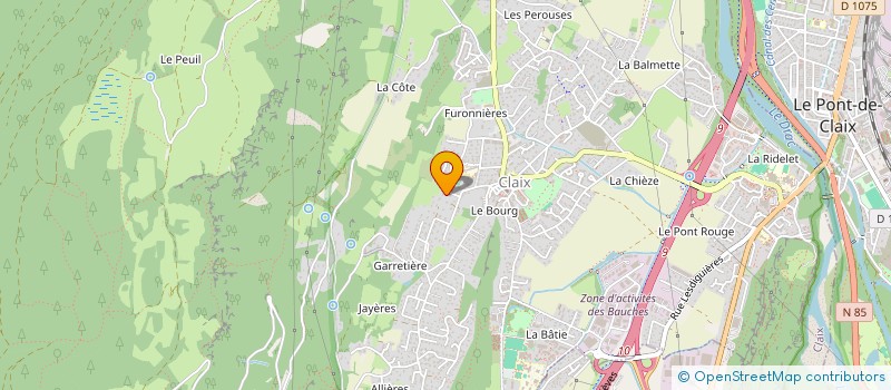 localisation de l'entreprise UN PETIT COIN DU VERCORS  CLAIX