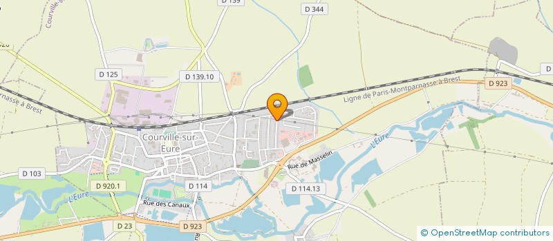 localisation de l'entreprise UN PETIT COUP DE MAIN à COURVILLE-SUR-EURE