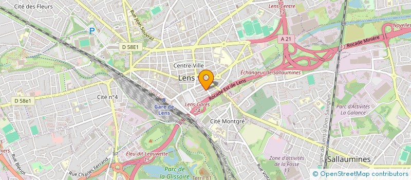 localisation de l'entreprise UN PETIT COUP DE MAIN  LENS