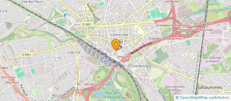 localisation de l'entreprise UN PEU BEAUCOUP à LENS