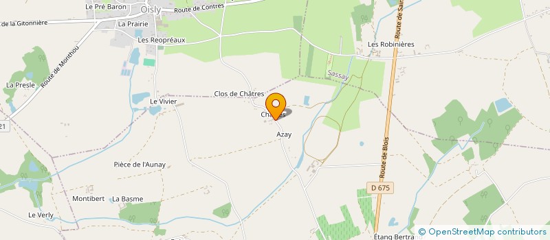 localisation de l'entreprise UN PEU PLUS NET  OISLY