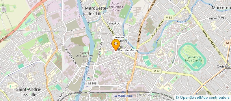 localisation de l'entreprise UN PHARE DANS LA NUIT  MARQUETTE-LEZ-LILLE