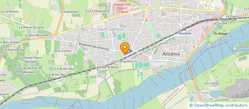 localisation de l'entreprise UN PIED APRES L'AUTRE  ANCENIS-SAINT-GEREON