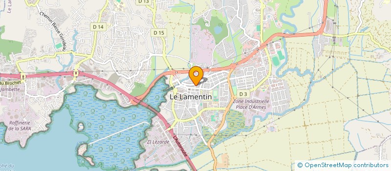 localisation de l'entreprise UN PIED AU LAMENTIN  LE LAMENTIN