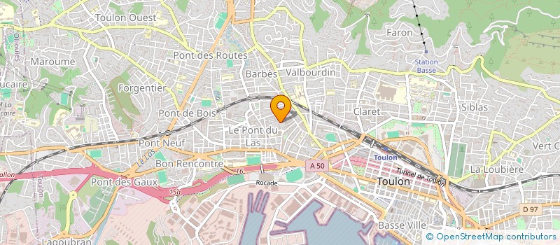 localisation de l'entreprise UN PLUS  TOULON