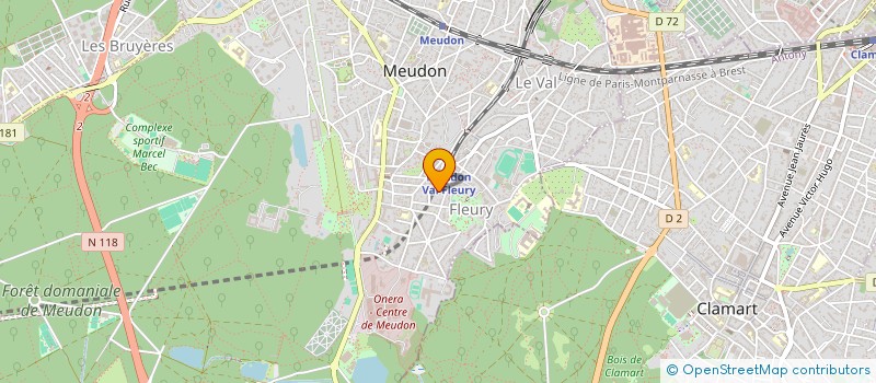 localisation de l'entreprise UN PLUS PRESTATIONS à MEUDON