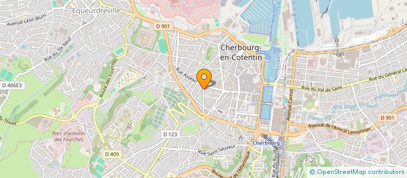 localisation de l'entreprise UN PLUS UN EGAL TROIS  CHERBOURG-EN-COTENTIN