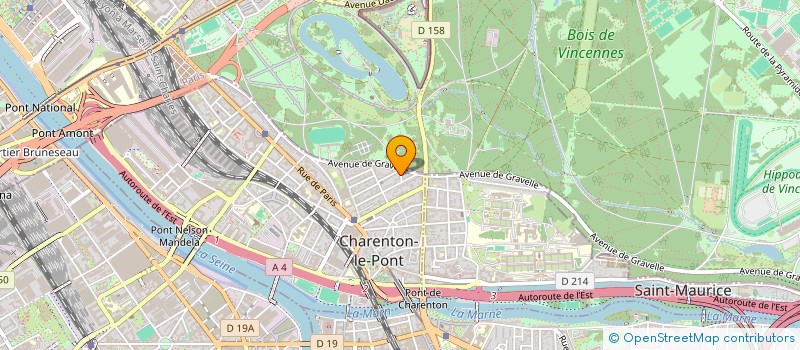 localisation de l'entreprise UN POINT C'EST TOUBEL  CHARENTON-LE-PONT