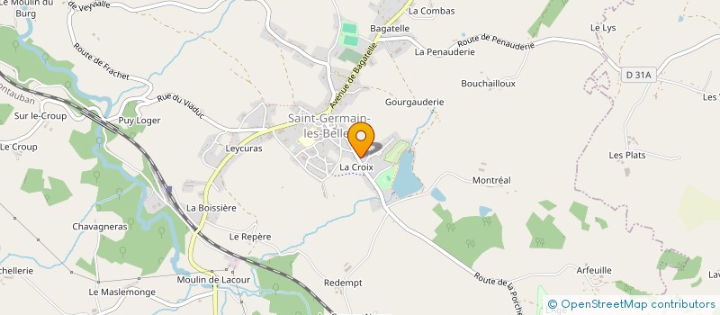 localisation de l'entreprise UN POINT C'EST TOUT  SAINT-GERMAIN-LES-BELLES