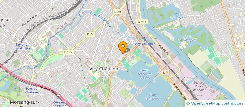 localisation de l'entreprise UN POINT C'EST VOUS à VIRY-CHATILLON