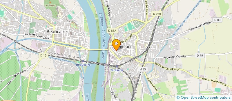 localisation de l'entreprise UN POINT C TOUT  TARASCON