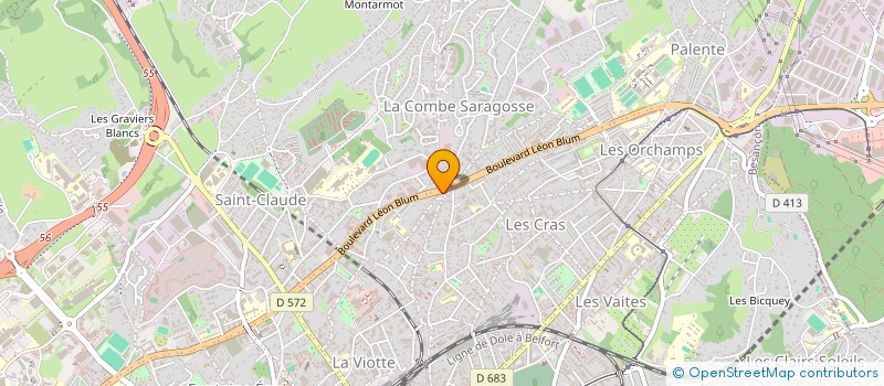 localisation de l'entreprise UN PONT POUR UN PUITS  BESANCON