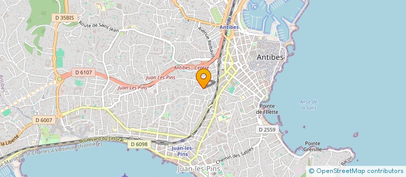 localisation de l'entreprise UN POUR DEUX à ANTIBES