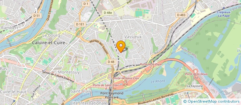 localisation de l'entreprise UN POUR TOUS TOUS PELERINS  CALUIRE-ET-CUIRE