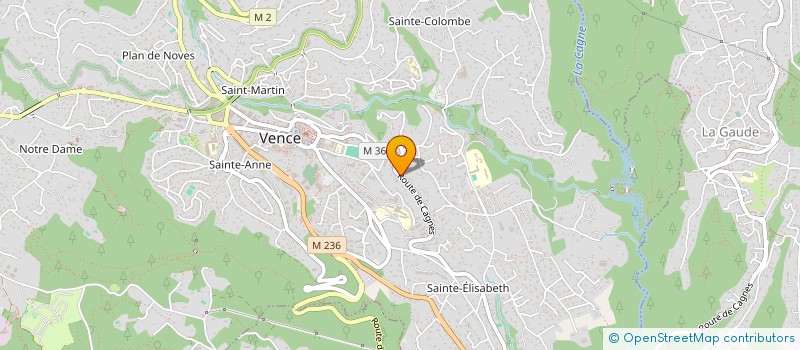 localisation de l'entreprise UN POUR TOUS, TOUS POUR UN à VENCE