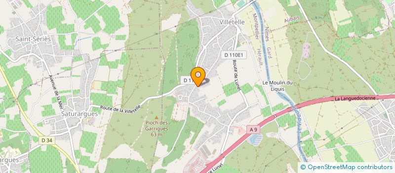 localisation de l'entreprise UN PRO CHEZ VOUS 34 à VILLETELLE