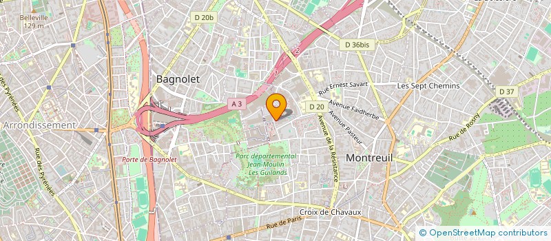 localisation de l'entreprise UN PRODUIT UN PROJET à MONTREUIL