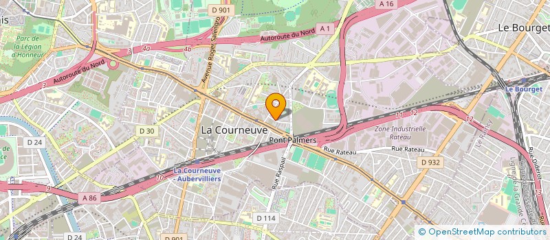 localisation de l'entreprise UN PROF A LA MAISON à LA COURNEUVE