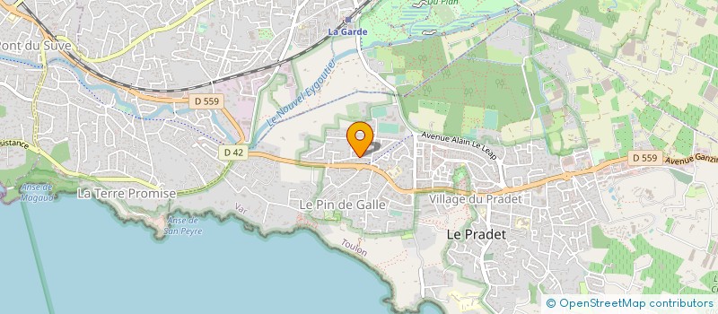 localisation de l'entreprise UN PROJET POUR REO  LE PRADET