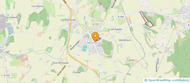 localisation de l'entreprise UN R DE BOIS à MONTOISON