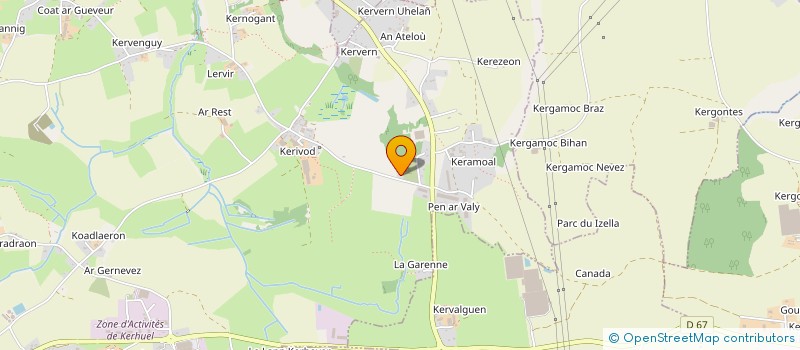 localisation de l'entreprise UN R DE FAMILLE  MILIZAC-GUIPRONVEL