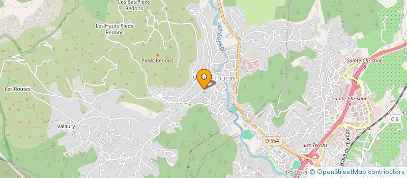 localisation de l'entreprise UN R TOUCASSIN  SOLLIES-TOUCAS