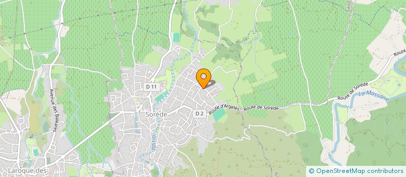 localisation de l'entreprise UN RAYON DE SOLEIL  SOREDE