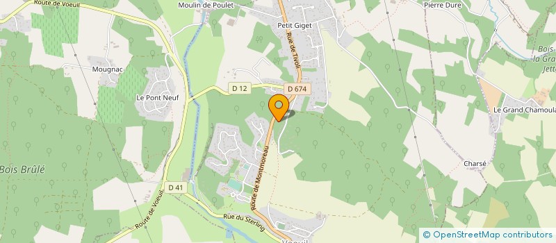 localisation de l'entreprise UN RAYON DE SOLEIL POUR TOUS à VŒUIL-ET-GIGET