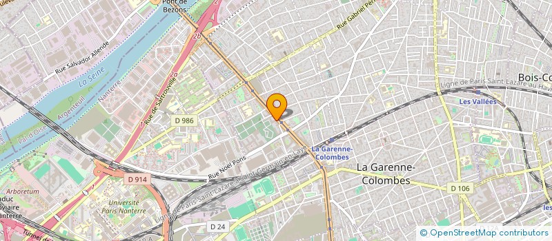 localisation de l'entreprise UN REQUIN POUR DEMAIN (URPD)  COLOMBES