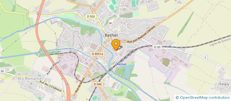 localisation de l'entreprise UN REVE A PARTAGER  RETHEL