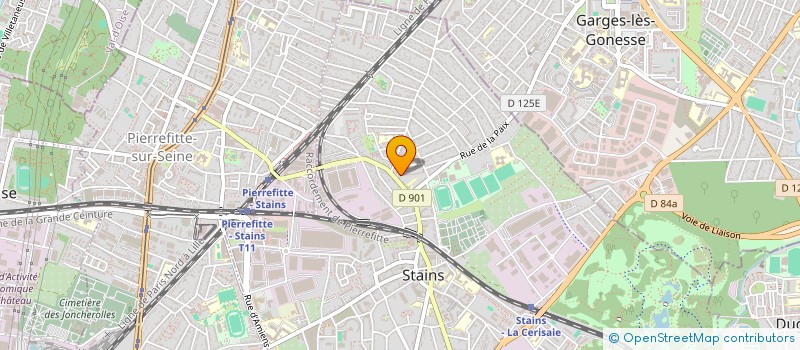 localisation de l'entreprise UN REVE DANS LA VILLE à STAINS