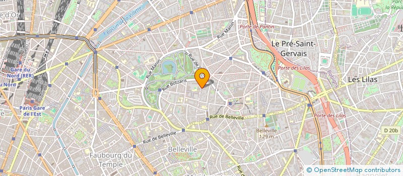 localisation de l'entreprise UN REVE DEUX TOITS  PARIS