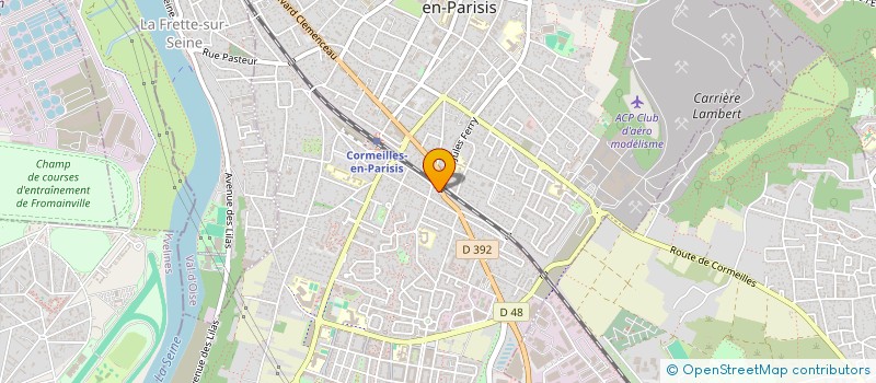 localisation de l'entreprise UN RUE DE CHATOU  CORMEILLES-EN-PARISIS