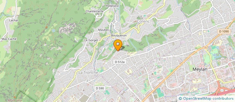 localisation de l'entreprise UN SAINT A LA MAISON  CORENC