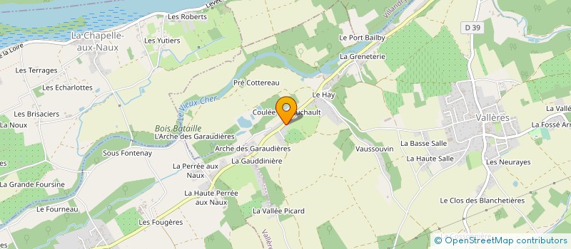 localisation de l'entreprise UN SAUMON DANS LA LOIRE  VALLERES