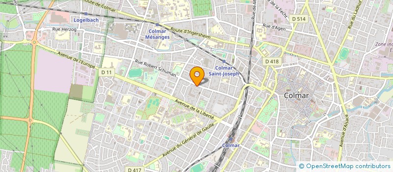 localisation de l'entreprise UN SEUL ENSEMBLE  COLMAR