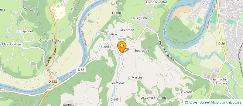 localisation de l'entreprise UN SOLEIL POUR TOUS  CAUSSE-ET-DIEGE