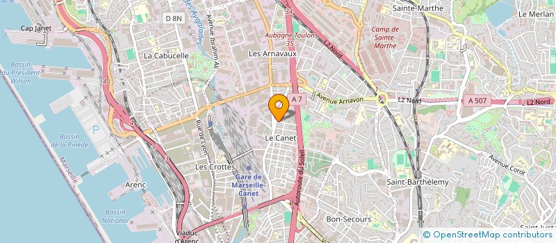 localisation de l'entreprise UN SON UNE IMAGE à MARSEILLE