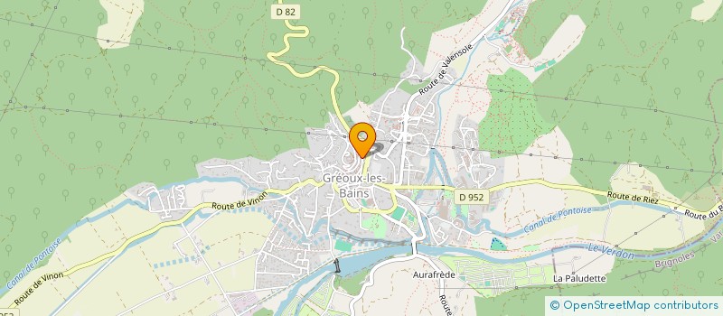 localisation de l'entreprise UN SOUFFLE D'AIR  GREOUX-LES-BAINS