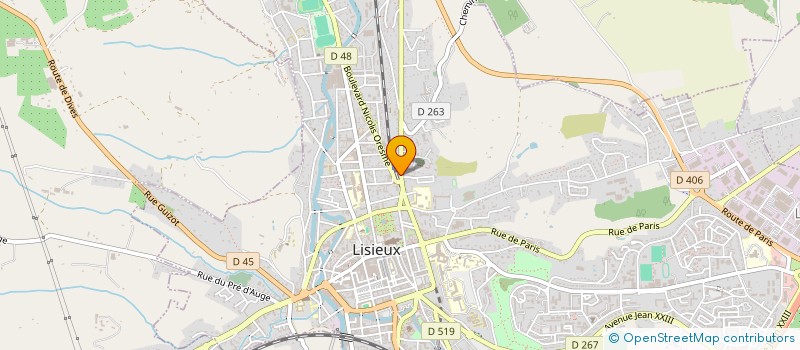 localisation de l'entreprise UN SOUFFLE DE VIE A DOMICILE  LISIEUX