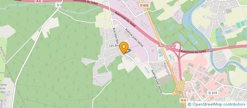 localisation de l'entreprise UN SOUFFLE POUR L'HUMANITE COJEP HUMANITAIRE à APPOIGNY