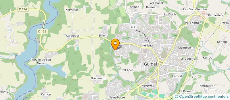 localisation de l'entreprise UN SOUFFLE POUR SIMON  GUIDEL