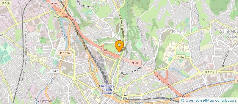 localisation de l'entreprise UN SOUFFLE POUR UN SOURIRE  CHAMBERY