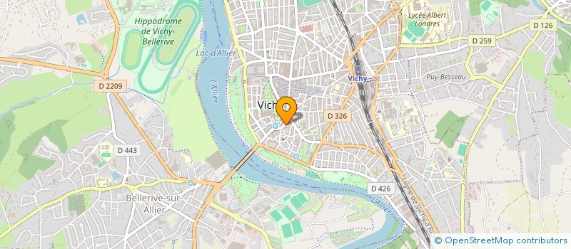 localisation de l'entreprise UN SOUPCON D'ELEGANCE à VICHY