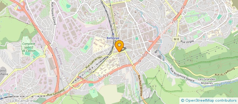 localisation de l'entreprise UN SOURIRE A L'UNISSON  SAINT-ETIENNE