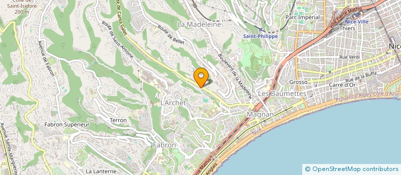 localisation de l'entreprise UN SOURIRE POUR ENZO à NICE