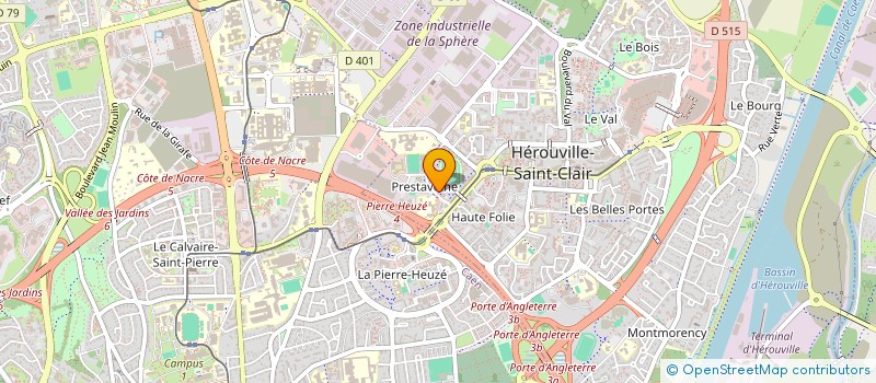 localisation de l'entreprise UN SOURIRE POUR TOUS  HEROUVILLE-SAINT-CLAIR